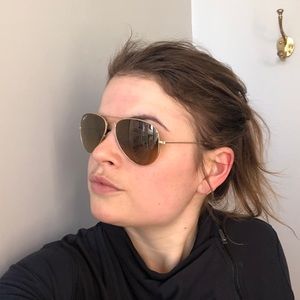 Authentic Polarized Classic Gold Ray-Ban Aviators